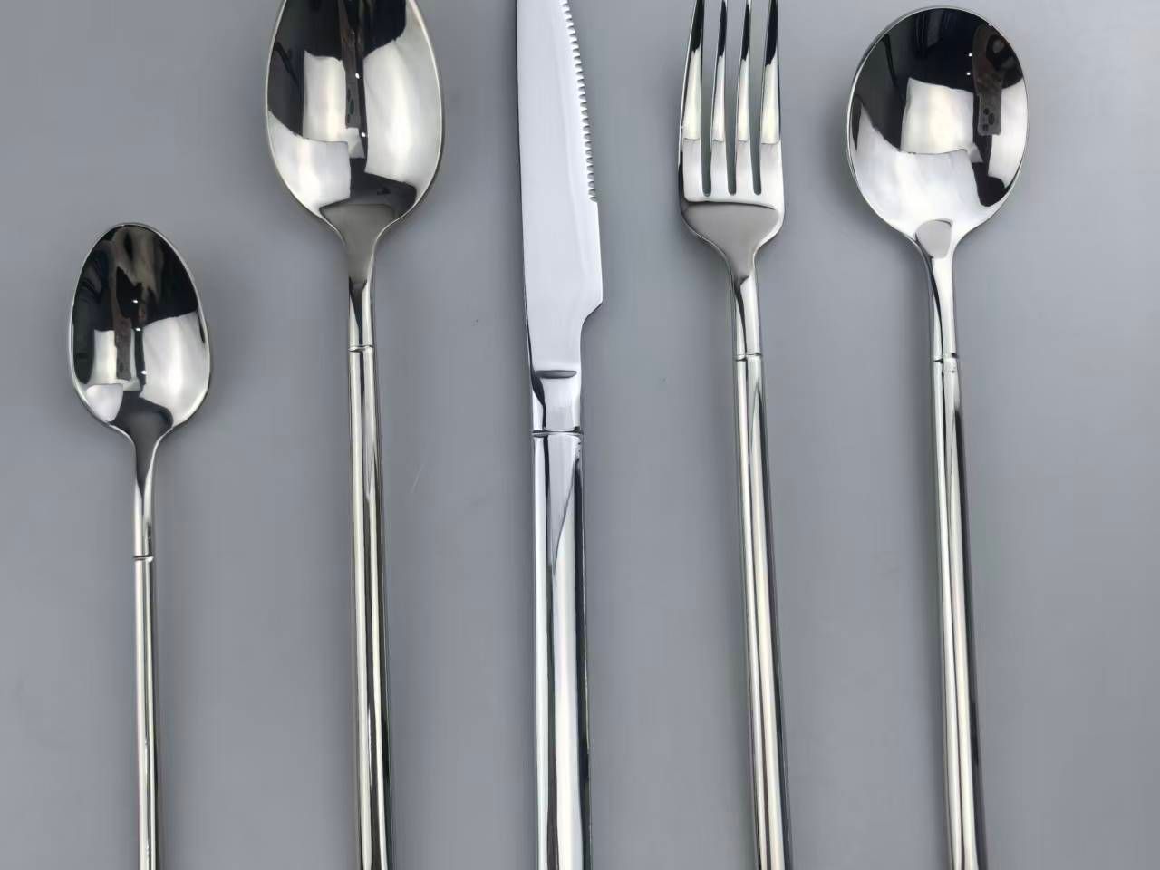 OEM Stainless Steel Cutlery Set – Square Handle Mirror Polish Flatware for Wholesale