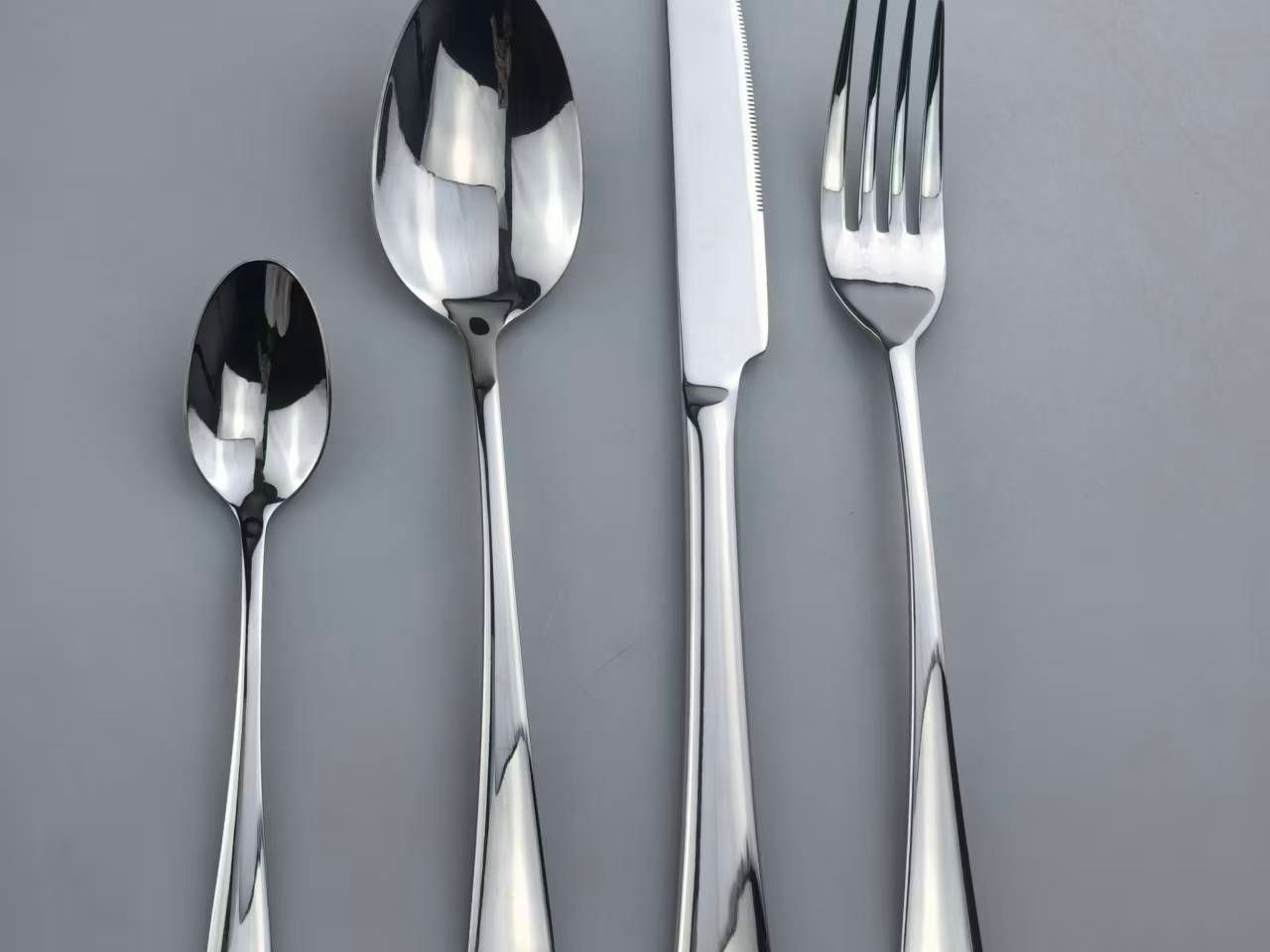 Geometric Cut-Out Handle Stainless Steel Cutlery Set