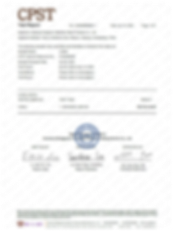 Certification document
